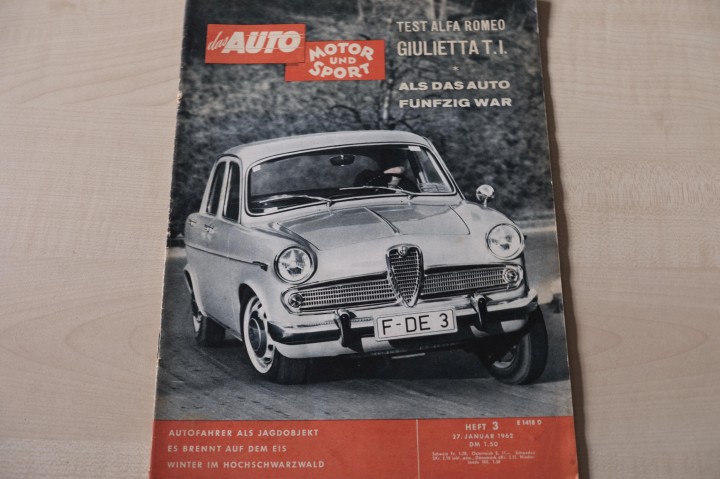Deckblatt Auto Motor und Sport (03/1962)